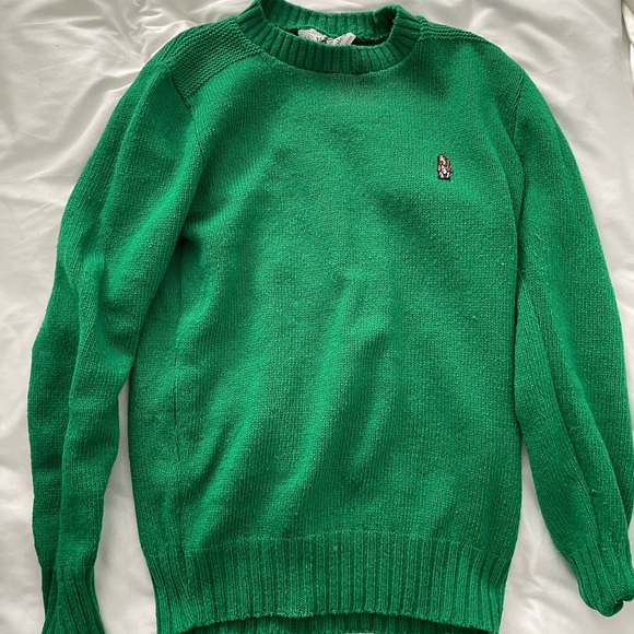 Vintage Hush Puppies Green Sweater 